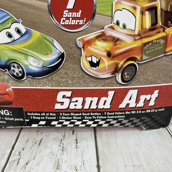 Disney Pixar The World Of Cars Sand Art - NOS New Sealed- 2009 Rare - Picture 2 of 5